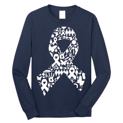 Ribbon Of Support Breast Cancer Long Sleeve Shirt