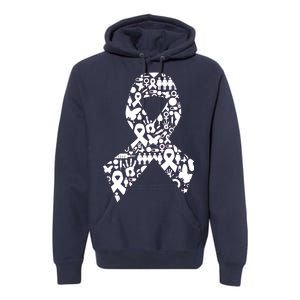 Ribbon Of Support Breast Cancer Premium Hoodie