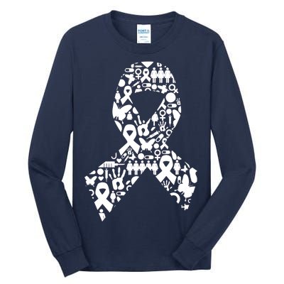 Ribbon Of Support Breast Cancer Tall Long Sleeve T-Shirt