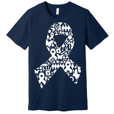 Ribbon Of Support Breast Cancer Premium T-Shirt