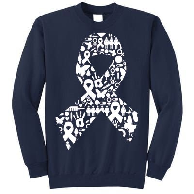 Ribbon Of Support Breast Cancer Tall Sweatshirt