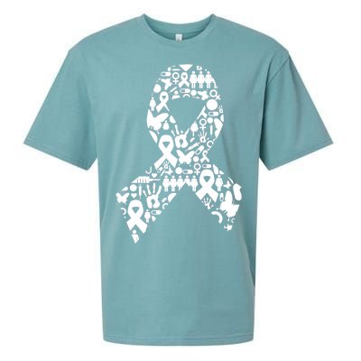 Ribbon Of Support Breast Cancer Sueded Cloud Jersey T-Shirt