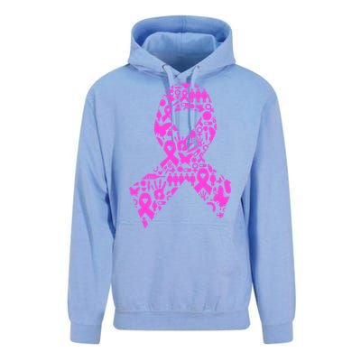 Ribbon Of Support Breast Cancer Unisex Surf Hoodie