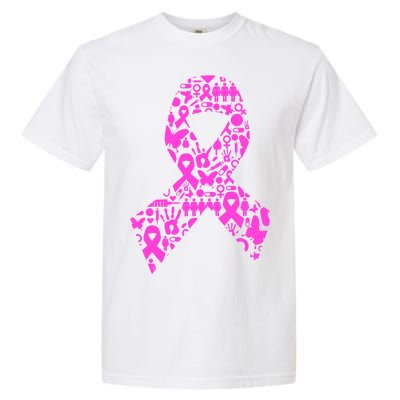 Ribbon Of Support Breast Cancer Garment-Dyed Heavyweight T-Shirt