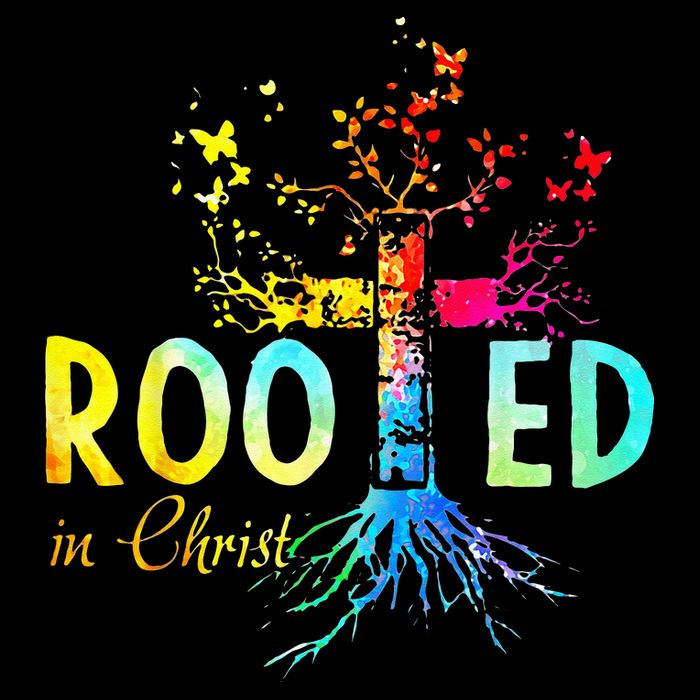 Rooted In Christ Faith Christian Jesus Lovers Men Women Drawstring Bag