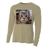 Rage Is Consuming Me Silly Staring Cat Meme Oddly Specific Cooling Performance Long Sleeve Crew