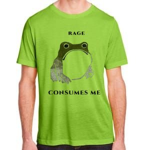 Rage Is Consuming Me Meme Frog Meme Adult ChromaSoft Performance T-Shirt