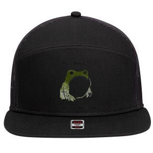 Rage Is Consuming Me Meme Frog Meme 7 Panel Mesh Trucker Snapback Hat