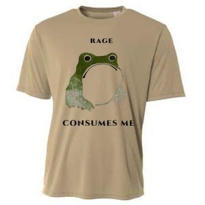 Rage Is Consuming Me Meme Frog Meme Cooling Performance Crew T-Shirt