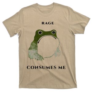 Rage Is Consuming Me Meme Frog Meme T-Shirt