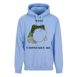 Rage Is Consuming Me Meme Frog Meme Unisex Surf Hoodie