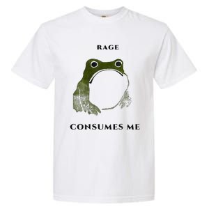 Rage Is Consuming Me Meme Frog Meme Garment-Dyed Heavyweight T-Shirt