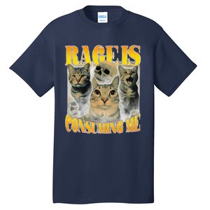 Rage Is Consuming Me Cat Meme Tall T-Shirt