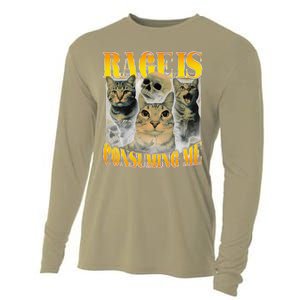 Rage Is Consuming Me Cat Meme Cooling Performance Long Sleeve Crew