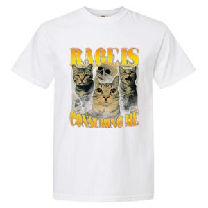 Rage Is Consuming Me Cat Meme Garment-Dyed Heavyweight T-Shirt