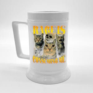 Rage Is Consuming Me Cat Meme Beer Stein