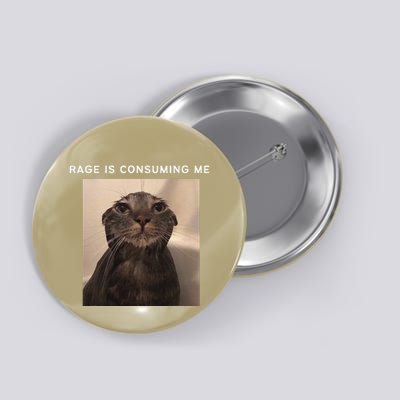 Rage Is Consuming Me Silly Staring Cat Meme Button