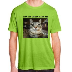 Rage Is Consuming Me Cat Meme Adult ChromaSoft Performance T-Shirt