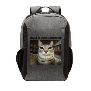 Rage Is Consuming Me Cat Meme Vector Backpack