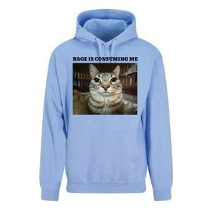 Rage Is Consuming Me Cat Meme Unisex Surf Hoodie