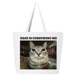 Rage Is Consuming Me Cat Meme 25L Jumbo Tote