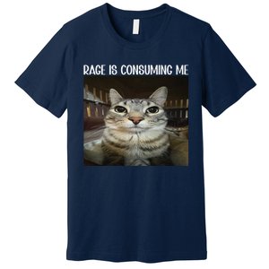 Rage Is Consuming Me Rage Cat Lovers Premium T-Shirt