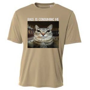 Rage Is Consuming Me Rage Cat Lovers Cooling Performance Crew T-Shirt