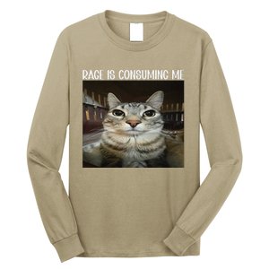 Rage Is Consuming Me Rage Cat Lovers Long Sleeve Shirt