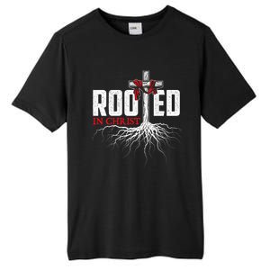 Rooted In Christ Christian Faith Religious Jesus Christ Tall Fusion ChromaSoft Performance T-Shirt