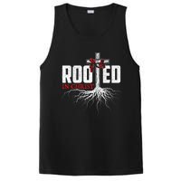 Rooted In Christ Christian Faith Religious Jesus Christ PosiCharge Competitor Tank