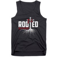 Rooted In Christ Christian Faith Religious Jesus Christ Tank Top