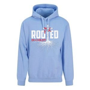 Rooted In Christ Christian Faith Religious Jesus Christ Unisex Surf Hoodie