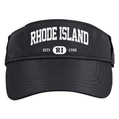 Rhode Island Cute Gift Retro Vintage Rhode Island Adult Drive Performance Visor