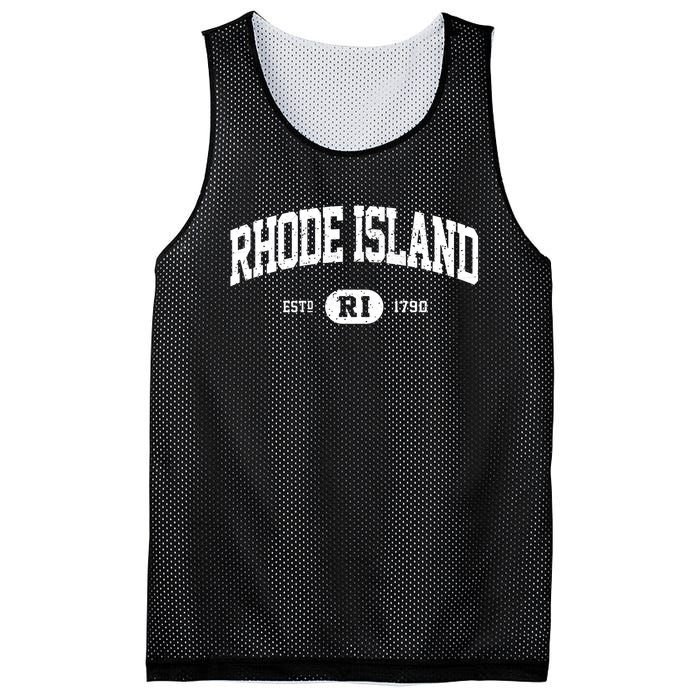 Rhode Island Cute Gift Retro Vintage Rhode Island Mesh Reversible Basketball Jersey Tank