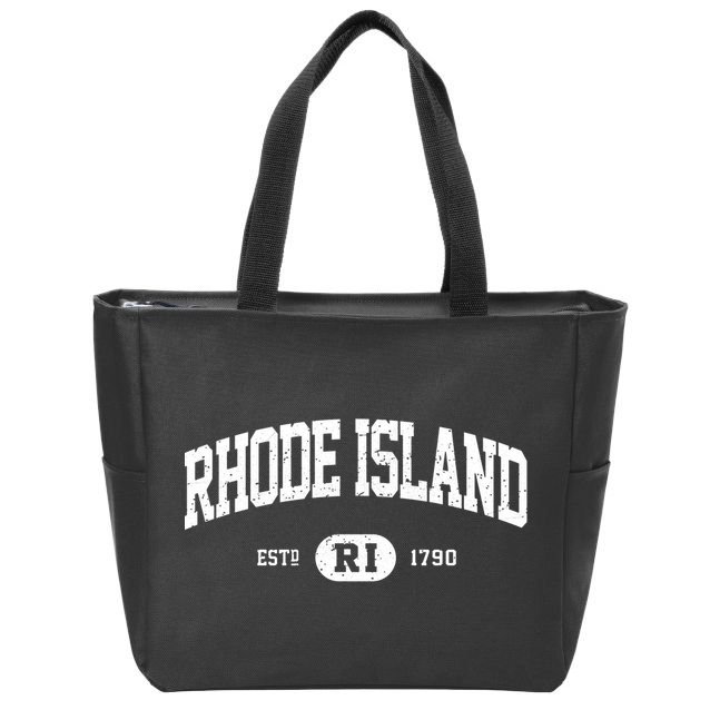 Rhode Island Cute Gift Retro Vintage Rhode Island Zip Tote Bag