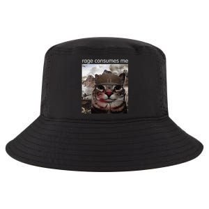 Rage Is Consuming Me Silly Staring Cat Meme Cool Comfort Performance Bucket Hat