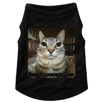 Rage Is Consuming Me Funny Meme Cat Joke Cat Lovers Doggie Tank