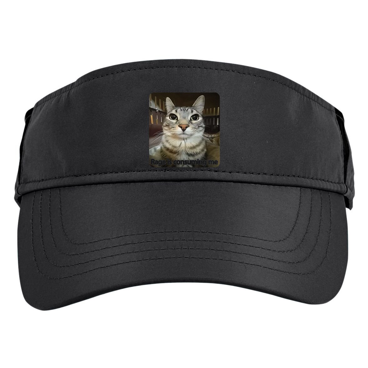 Rage Is Consuming Me Funny Meme Cat Joke Cat Lovers Adult Drive Performance Visor
