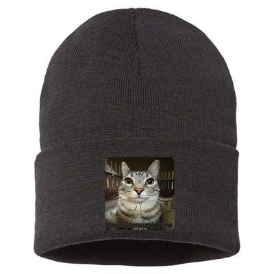 Rage Is Consuming Me Funny Meme Cat Joke Cat Lovers Sustainable Knit Beanie