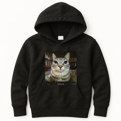 Rage Is Consuming Me Funny Meme Cat Joke Cat Lovers Kids Hoodie