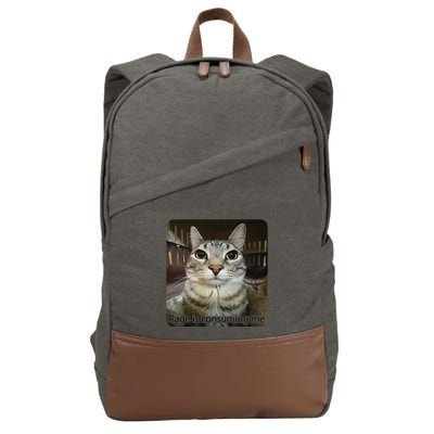 Rage Is Consuming Me Funny Meme Cat Joke Cat Lovers Cotton Canvas Backpack