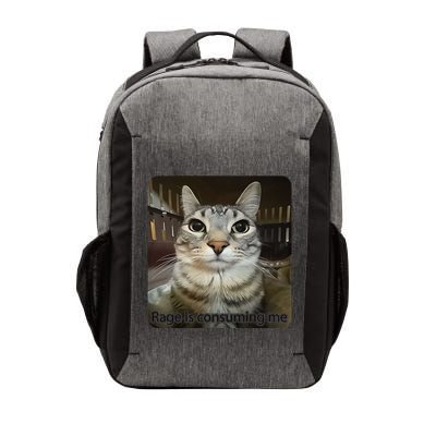 Rage Is Consuming Me Funny Meme Cat Joke Cat Lovers Vector Backpack