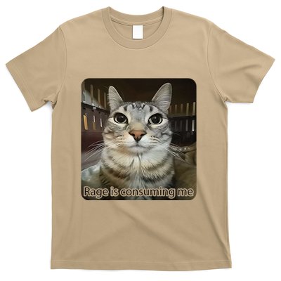 Rage Is Consuming Me Funny Meme Cat Joke Cat Lovers T-Shirt