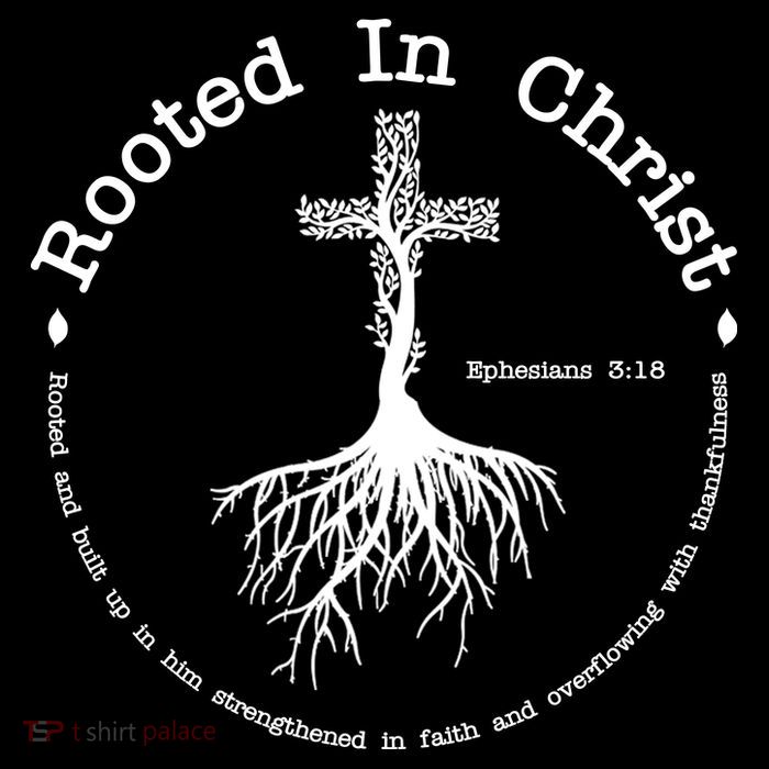 Rooted In Christ Christianity Quote Baby Bodysuit