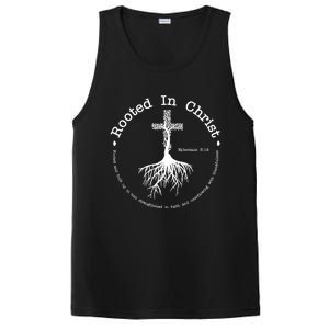 Rooted In Christ Christianity Quote PosiCharge Competitor Tank