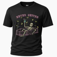  Relaxing In Coffin Night Never Better Skeletons Performance Shirt
