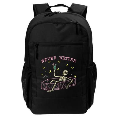  Relaxing In Coffin Night Never Better Skeletons Backpack