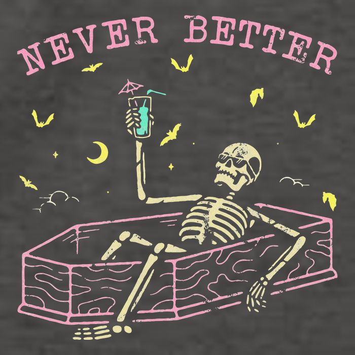  Relaxing In Coffin Night Never Better Skeletons Vector Backpack