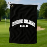 Rhode Island Collegiate Style 1790 Golf Towel