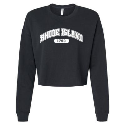 Rhode Island Collegiate Style 1790 Cropped Pullover Crew